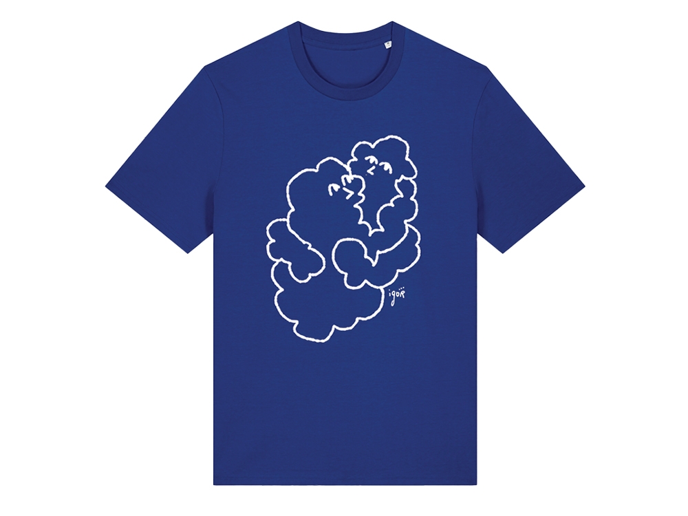 Wolk T-shirt Blauw